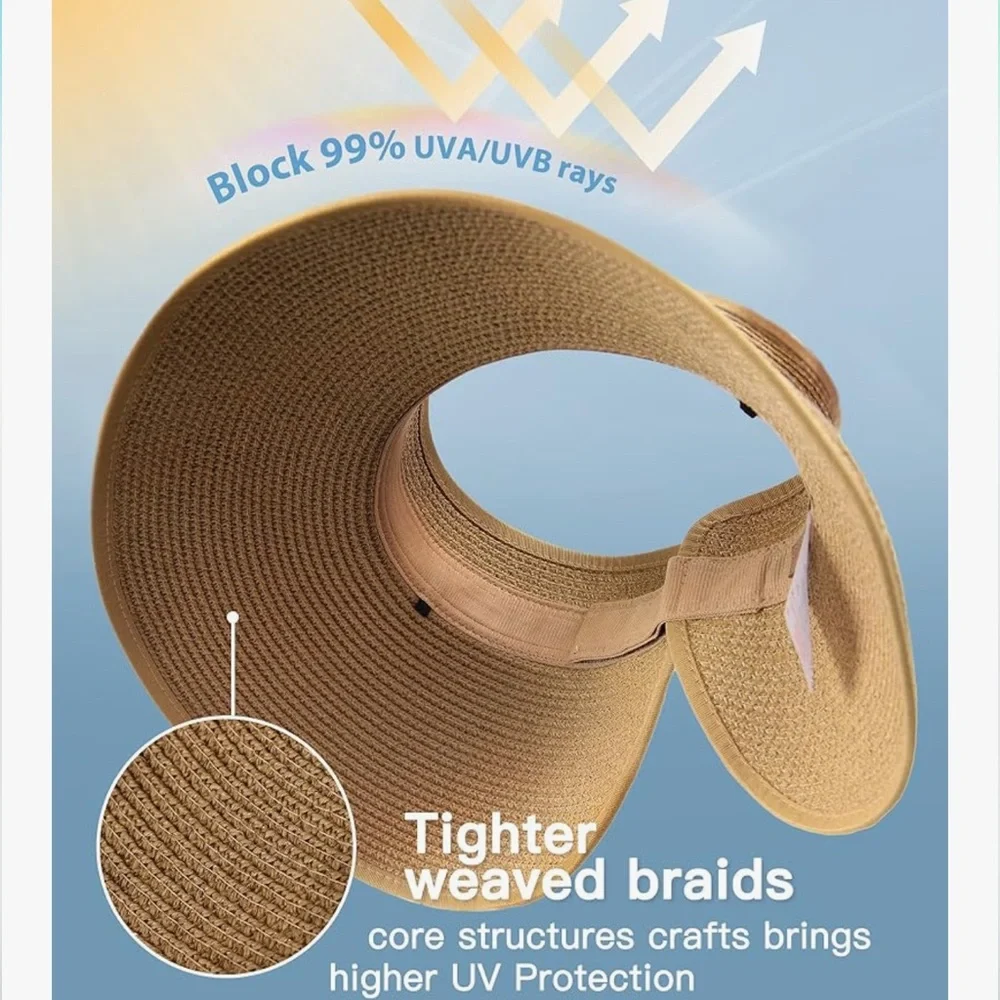 Women's Tan Sun Hat - Picture 4 of 8